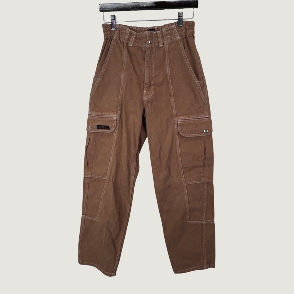 BDG Relaxed Skate Jean 27 Brown Cargo Utility Workwear High Waist Pants Neutral